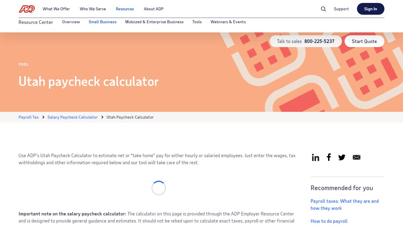 Utah Paycheck Calculator | ADP