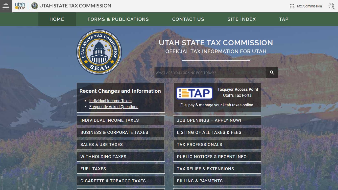 Utah State Tax Commission Official Website